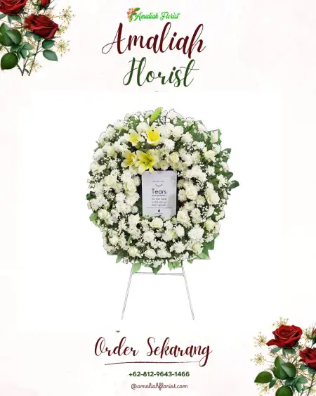 Krans Bunga Duka Cawan